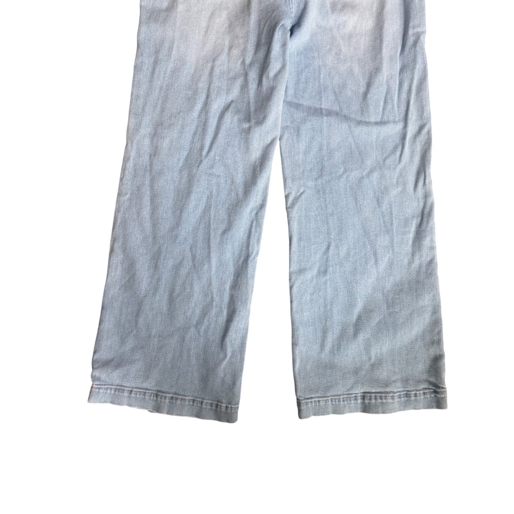 Rollas Sailor Wide Leg Jeans Size 30 Light Vintage Blue High Rise Pocket Baggy - Picture 7 of 13